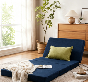 Canapé-lit pliable en mousse haute densité à 3 plis, <span class=keywords><strong>convertible</strong></span>, avec dossier réglable, matelas tatami - Product Image 3