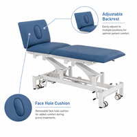 Table de thérapie clinique pour lit médical, avec cache-visage amovible, revêtement durable et base à roulettes mobiles