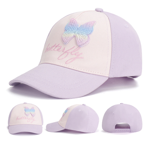 Nueva Gorra de Béisbol para Niños de 6 Paneles, 100% Algodón, Protección Solar Deportiva para Niñas, Certificación BSCI, Cierre con Adhesivo Mágico - Product Image 2