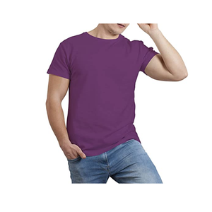 Summer Cotton T Shirt Men O Neck Stretch Solid New Tops Clothing Casual T Shirt - Product Image 6