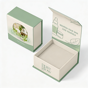 Eco Friendly Recyclable Magnetic <b>Foldable</b> Gift <b>Box</b> Rigid Paper Packaging For Skincare Serum Oil - Product Image 5