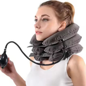 Support de cou orthopédique réglable Traction cervicale <span class=keywords><strong>OrthoFlex</strong></span> soutien cervical gonflable soutien du cou médical - Product Image 4