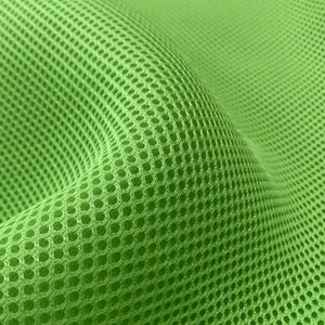 Tissu en maille 3D respirant épaissi 100 % polyester couleur rose foncé doré avec motif oeil-d'oiseau élastique - Product Image 3