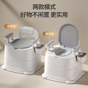 Baby Guard Town <b>Portable</b> Toilet 40cm Wide Comfortable Adult <b>Commode</b> Chair For Elderly And Pregnant Women Indoor Use - Product Image 4