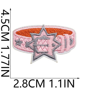 Nouveau design Y2K : Ensemble de patchs brodés style Cowgirl Western, esthétique rose et bleue, à thermocoller ou à coudre, pour veste en jean, sac à dos, chapeau - Product Image 6