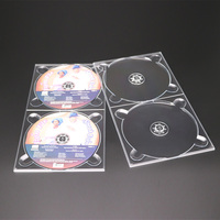 WEISHENG Étui CD/DVD personnalisé en plastique transparent pour un seul disque, avec étui Digipak à coller, pour CD/DVD, plateaux Digipak simples ou doubles