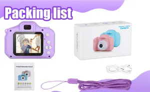 Pantalla IPS HD X2 Mini cámara de video digital para niños 720P 1080P Cámara para niños regalos de juguete Camara De Ninos