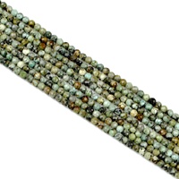 Perles carrées plates à facettes en turquoise africaine naturelle 2/3/4MM, pierres précieuses à taille dure, perles lâches pour la confection de bijoux, couleur changeante, fabricant