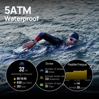 Reloj Inteligente Mibro Watch GS Pro 2 con GPS, Android, AMOLED, Monitor de Actividad Física y Sueño, Brújula, Contesta Llamadas, Calendario, Silicona, Resistente al Agua 5ATM
