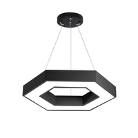 Lustre minimaliste moderne Art linéaire créatif Suspension pour bureau d'étude Suspension