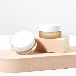 Hot bán tùy chỉnh Blush nhỏ Rỗng Mỹ phẩm kem thủy tinh Jar bao bì <span class=keywords><strong>container</strong></span> với nắp nhôm 100% có thể tái chế - Product Image 5