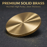 Pièces de monnaie vierges en laiton massif et acier inoxydable de 40 mm, 50 mm, 32 mm, personnalisables pour sublimation et gravure laser, vente en gros