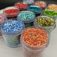 Epoksi reçine tumbler noel süslemeleri için toplu yanardöner glitter polyester yüksek sparkle kozmetik pırıltılar