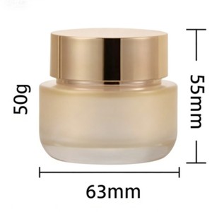 Gradient Gold Cream 50g In Glass Jar With Gold Cap Moisturizer For <b>Face</b> - Product Image 3