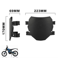 Plaque d'immatriculation avant universelle pour vélo électrique, compatible avec les motos Surron S X, Talaria Sting, Stark Varg