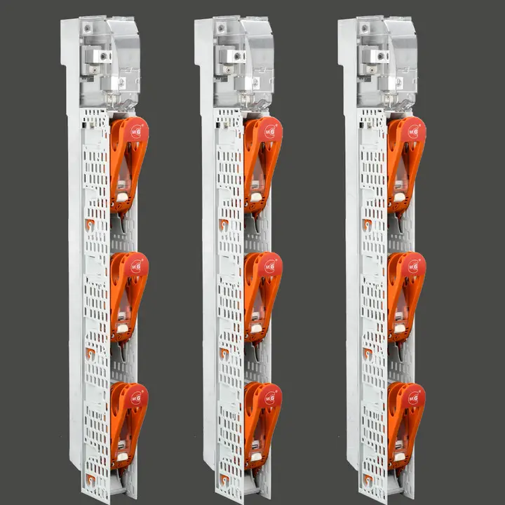 vertical fuse switch disconnector with handle 185mm busbar system