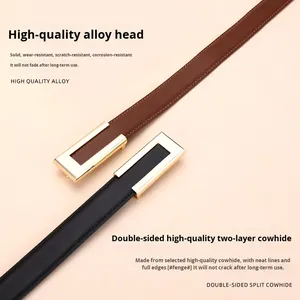 <span class=keywords><strong>Ceinture</strong></span> <span class=keywords><strong>en</strong></span> <span class=keywords><strong>cuir</strong></span> de vachette véritable pour femmes Boucle <span class=keywords><strong>en</strong></span> alliage Largeur 2.5cm Motif floral <span class=keywords><strong>Ceinture</strong></span> décontractée pour robe 2025 - Product Image 4