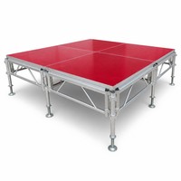 Scène en aluminium réglable en hauteur, à assembler, pour événements promotionnels commerciaux en plein air