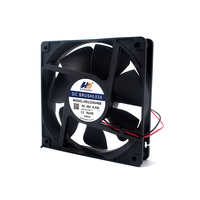 Ventilateur de refroidissement 120x120x25mm 48V DC 4500RPM à double roulement à billes 57dBA 120CFM pour processeur CPU, alimentation et boîtier d'ordinateur