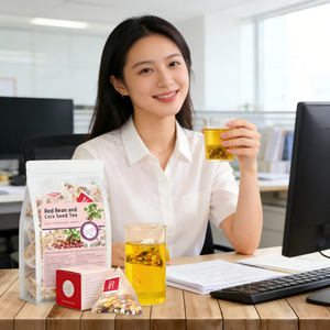 Té Desintoxicante Orgánico de Frijol Rojo y Semilla de Coix, 5g x 30 Bolsitas Piramidales, Alivio de la Hinchazón, Apoyo Metabólico, Grado Alimenticio, Envío Rápido, En Stock - Product Image 5