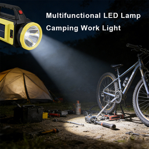 Lampe solaire COB multifonctionnelle super lumineuse pour l'extérieur, lampe torche LED portable rechargeable par USB, étanche, lampe torche tactique - Product Image 3