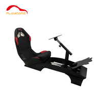 Simulateur de course automobile de jeu de conduite avec logo personnalisé en acier, siège de cockpit de simulation de course pour PC Playstation 2 3 Wii Xbox 360