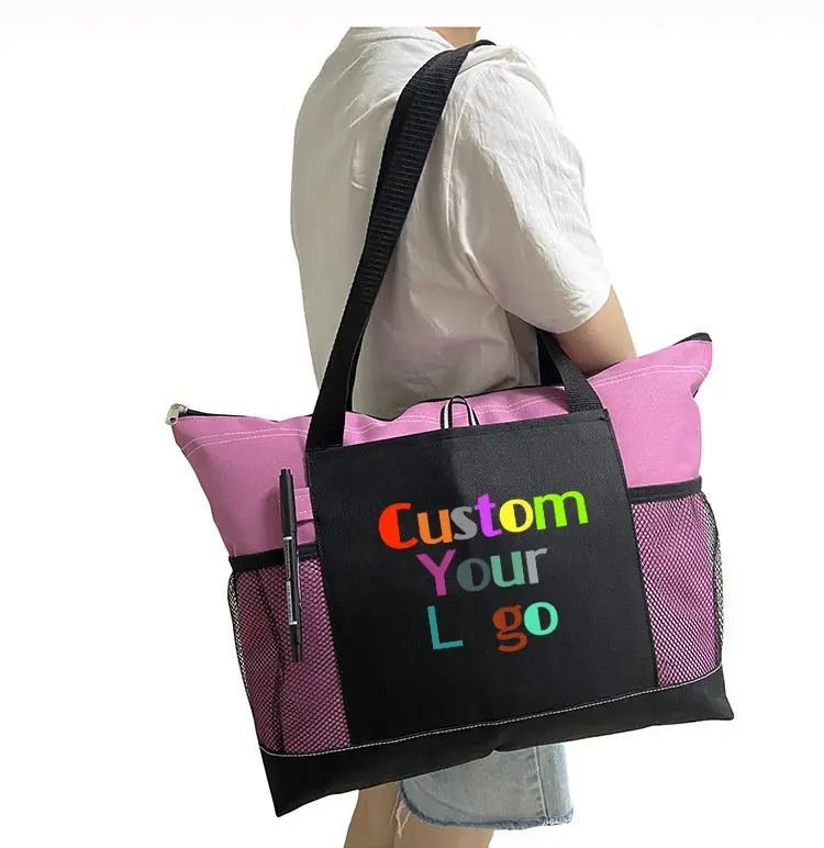 Amazon Polyester Handbag Cross-Border Tote Bag Fashion Environmental Protection Shopping Boutique Bag Public Document Bag