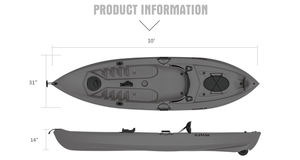 SEAFLO 1 personne canoë kayak avec support de canne à pêche réglable kayak <span class=keywords><strong>pas</strong></span> <span class=keywords><strong>cher</strong></span> pêche sportive assis sur le dessus kayaks à vendre - Product Image 6