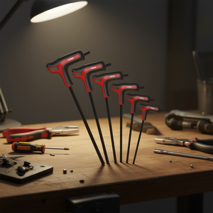 Juego de llaves hexagonales de 6 piezas con mango en T, llaves Allen métricas para reparaciones de precisión - Product Image 3