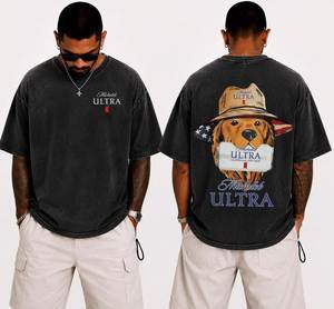 เสื้อยืดโอเวอร์ไซส์ผ้าคอตตอน 100% พิมพ์ลาย DTG สำหรับผู้ชาย เสื้อผ้าสตรีทแฟชั่นทรงหลวม - Product Image 1