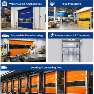 <span class=keywords><strong>Porte</strong></span> roulante haute vitesse avec <span class=keywords><strong>rideau</strong></span> transparent en PVC pour la division <span class=keywords><strong>d</strong></span>'entrepôt intérieur, séparation <span class=keywords><strong>de</strong></span> pièce, gain <span class=keywords><strong>de</strong></span> place - Product Image 5