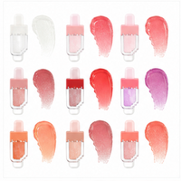 Gloss à lèvres liquide fruité 3,5 ml, effet crème glacée, formule naturelle anti-transfert, marque privée, pour un look naturel quotidien