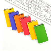 Carnet de notes portable A7 à spirale avec couverture en PP – Journal de poche de haute qualité – Idéal comme cadeau