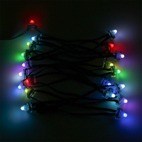 Lampu Pixel LED RGB Addressable 12mm Persegi SJ-2618-DMX IP66 50pcs/Rantai Modul Pixel LED Luar Ruangan PVC Taman Hiburan Liburan