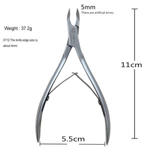 Outils à ongles personnalisés de haute qualité en gros en usine pince à cuticules professionnelle en acier inoxydable - Product Image 2