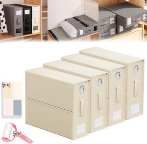 Wholesale Bed Sheet Storage Organizers Foldable Fabric Storage Containers with <b>Window</b> and Label OEM ODM Bulk Supply - Product Image 1