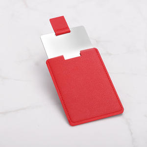 Logotipo personalizable Rectangular de acero inoxidable Tipo de tarjeta portátil <span class=keywords><strong>Espejo</strong></span> de maquillaje No se puede romper <span class=keywords><strong>Espejo</strong></span> de calidad - Product Image 5