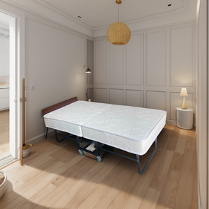 <span class=keywords><strong>Lit</strong></span> <span class=keywords><strong>pliant</strong></span> moderne B018 avec cadre en métal et matelas à ressorts de 20 cm, <span class=keywords><strong>lit</strong></span> simple pliable, fournitures hôtelières, école, hôpital - Product Image 6
