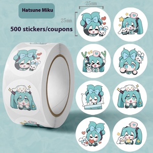 Pegatina Decorativa de Hatsuka Miku, Linda Chica de Dos Dimensiones, Pegatina de Sellado para Diario, para Promociones - Product Image 2