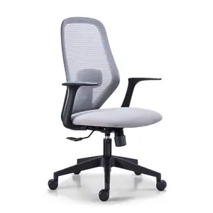 EW-silla de oficina giratoria con respaldo de malla, sillón plegable de nailon con reposabrazos para el hogar y la Oficina