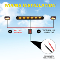 Nouvelle arrivée lumière de travail LED à une rangée nouvelle tendance feux de Modification de toit clignotants pour accessoires de lumière de voiture de véhicule tout-terrain
