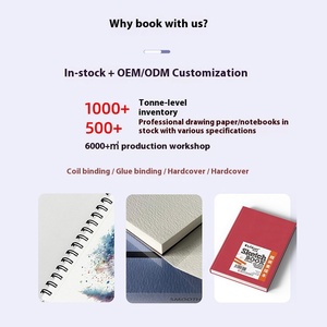 Bán buôn chuyên nghiệp cuốn sách vẽ 100 trang xoắn ốc phong cách màu nước cuốn sách phác thảo và thiết kế khác Chống Render - Product Image 2