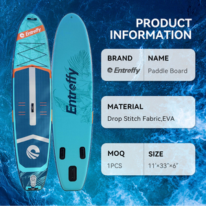 Planche à pagaie Entroffy, nouveau design, bleue, 350 cm, gonflable, surf, SUP gonflable 350 cm - Product Image 6