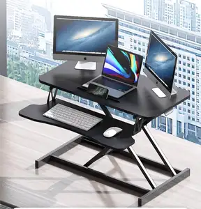 Popular standing folding desk with adjustable height office working modern laptop table
