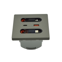 Enchufe de pared USB de carga rápida Universal BNT de 20W, carga de teléfono móvil inteligente, salida tipo C, línea de carga, corriente nominal 16A/13A CN