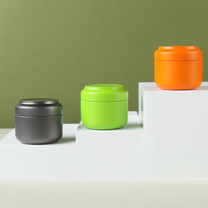 Contenitore Ermetico Rotondo in Metallo per Polvere di Matcha e Caffè, 10ml 54X49mm, con Logo Personalizzato RTS, Scatola con Interno in PP - Product Image 4