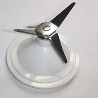 Pièce de rechange pour mixeur de cuisine électrique avec lame en acier inoxydable 304 et base en plastique blanc durable pour usage domestique