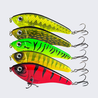 Leurre artificiel bionique VIB en forme de poisson, vibrant et oscillant, avec hameçons, appât dur pour lancer à longue portée, pêche en surface flottante