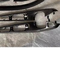 Moulures intérieures en véritable fibre de carbone, garniture de console centrale, panneau de seuil de porte pour BMW Série 3 E46 98~05, remplacement du tableau de bord, 2 portes