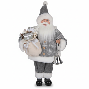 Accessoires de Noël personnalisés professionnels de grande taille en beige pour vitrines de magasins - Père Noël - Product Image 3